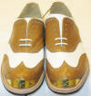 Torino Tan Embossed Lizard skin Wing tip/Saddle