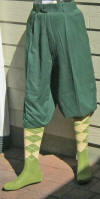 Hunter green  Microfiber Golf Knicker