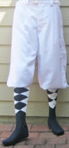 White Microfiber Golf Knicker
